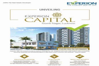 Experience a life full of joy at Experion Capital in Lucknow